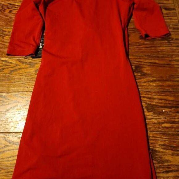 NWT Anatomie Marine Wrap-Front Dress in red sz Small - Picture 6 of 6